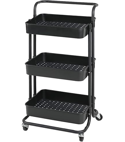 Amazon.co.jp: HANKEY キッチンワゴン ベビーワゴン 収納カート